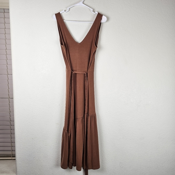 Banana Republic Brown Sleeveless Tie Belt Dress - Picture 3 of 10